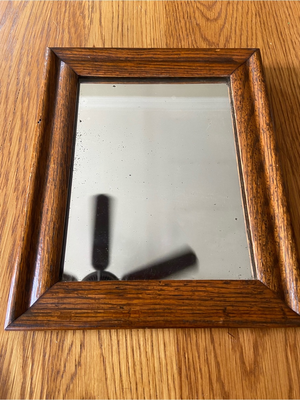 1920’s Oak Framed Square Wall Mirror